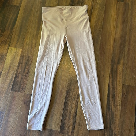 Fabletics Pants - Fabletics Active Light Mauve Pink Compression Full Length Leggings Size XL